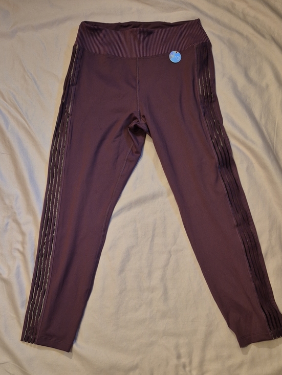 Victoria's Secret Pants - NWT Victoria's Secret Plum Purple Leggings with Side Stripe Detail